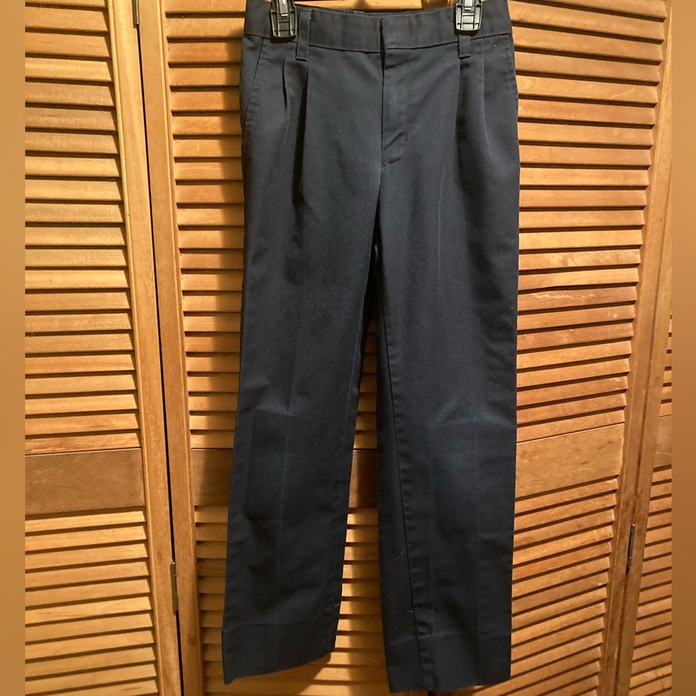 Flynn O’Hara Navy Blue Pleated Front Chino Pants